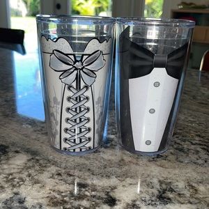 Tervis Tumblers Bride and Groom 16oz cups. s1
